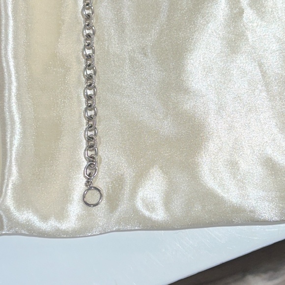 Sterling Silver 925 Diamond Heart Charm Rolo Link Toggle Bracelet Signed KRN - Picture 12 of 16